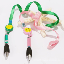 Wholesale cheap silk screen printed pen holder lanyard